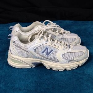 New Balance 530 Angora Dust Shower Beige Grey Blue Men's Size 4.5 U530NEA